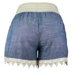 Blue Lace Shorts