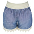 Blue Lace Shorts