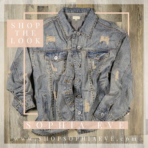 "Better With Studs" Denim Jacket